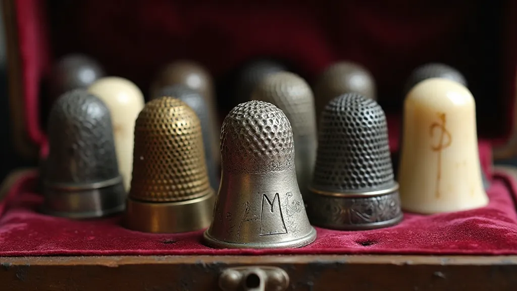 Collection of antique thimbles