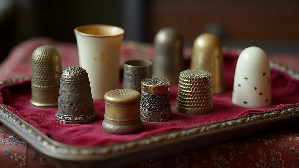 Collection of antique thimbles