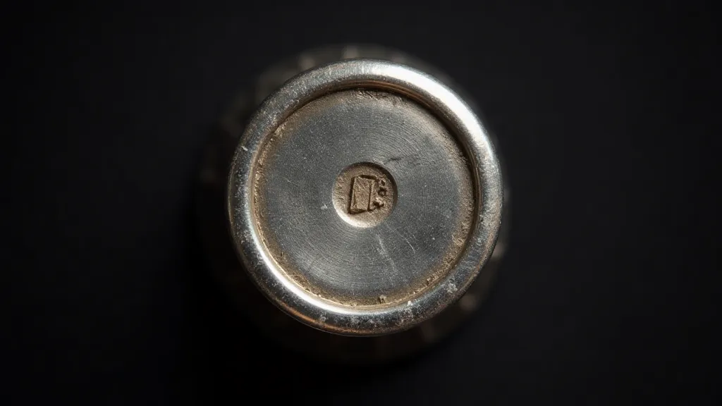 Hallmark on vintage silver thimble